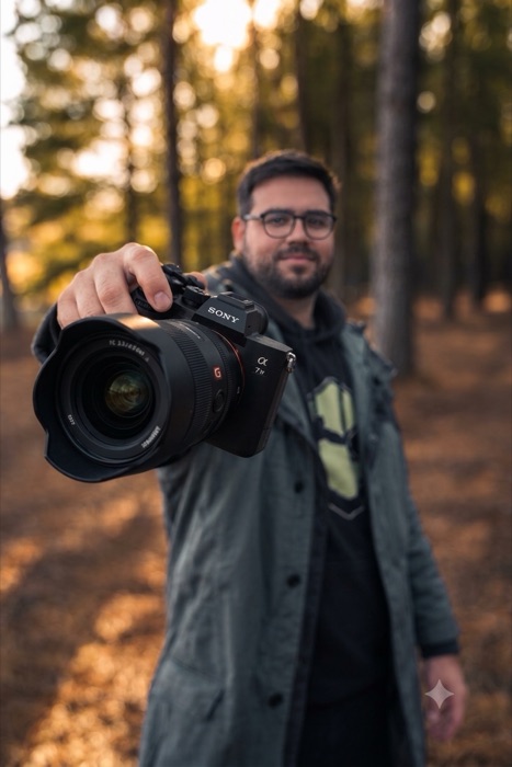 Isra, de Isra Films, con su cámara Sony en terreno